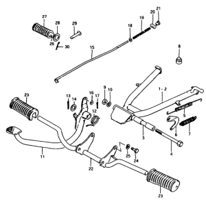 ZR50 Подножки