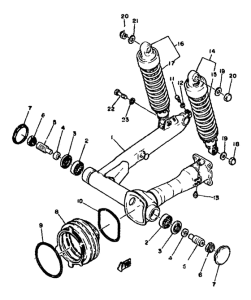 XS1100 Rear arm. suspension