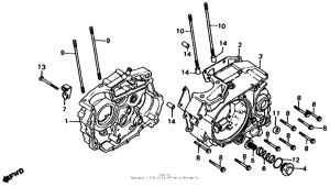 XL185 Картер двигателя