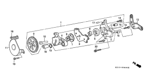 XR250R Маслонасос
