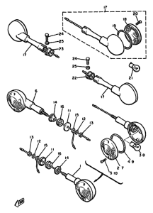 XJ650 Поворотники