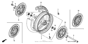 CBR1100XX Переднее колесо