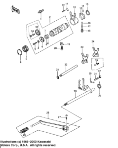 KZ650 Переключатель передач