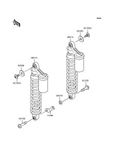ZR400 Подвеска  /  амортизатор