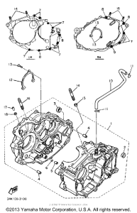 XT600WC (CA ED.) Картер двигателя