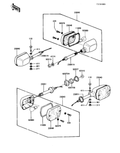 KZ1000 Поворотники