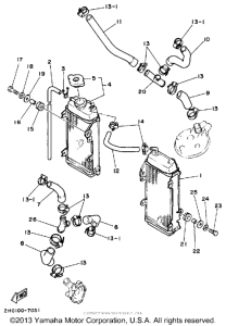 YZ125U Radiator-hose