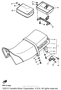 XT600T Сиденье