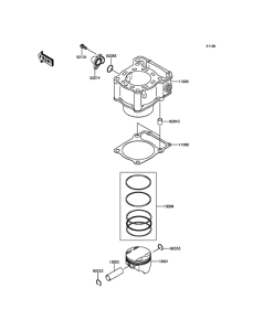 Цилиндр и поршни