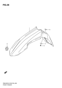 RMX450 Переднее крыло