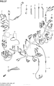 DL1000 (ABS) Wiring Harness (Dl1000Al4 E28)
