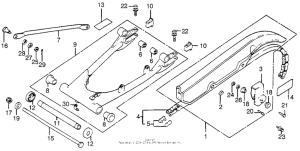 CB550 Swingarm + chain