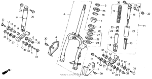 CH250 Передняя вилка