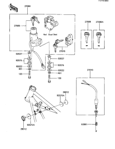 KZ440 Замок зажикания