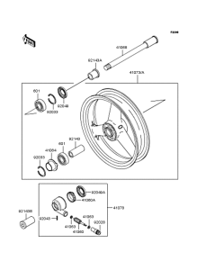 ZR1100 Переднее колесо