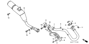 NX125 Глушитель