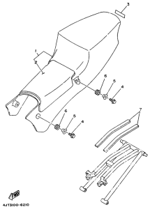 TZ125 Сиденье