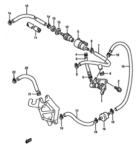 DR750 Топливный кран