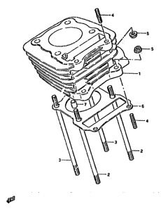 DR125 Цилиндр