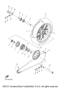 YZF-R1S Переднее колесо