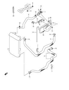 AN400 Радиатор hose