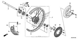  Переднее колесо