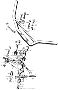 SL350 Handlebar + top bridge