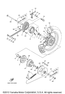 TTR110E Переднее колесо