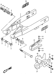 RM80 Маятник задний