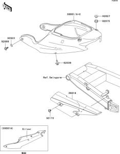 ZX600 Боковые обтекатели