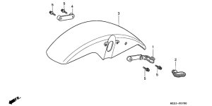 VF750C Переднее крыло