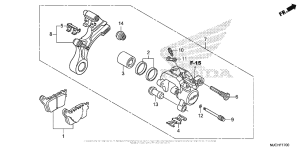  Задний тормозной суппорт