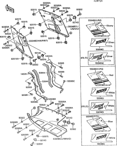 ZX1000 Cowling lowers(1 / 3)(zx1000-b2)