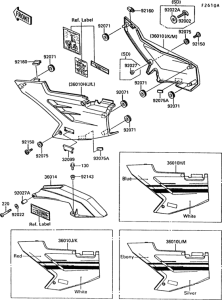ZX1000 Side covers / chain cover(1 / 2)(zx1000-b2)