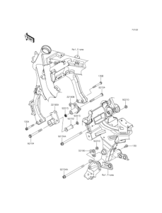 EX400 Крепление двигателя
