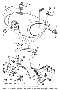 XV1100S Топливный бак