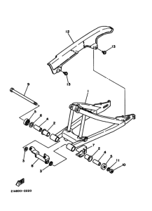 DT50LC DT50B Задний рычаг и подвеска