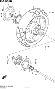 DL650 (ABS) Rear Wheel (Dl650Al6 E33)