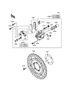 KLE650 Передний тормоз