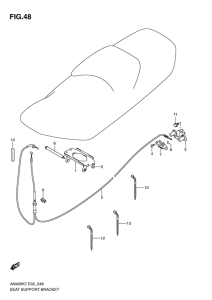 AN400 (ABS) Seat support bracket