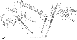  Распределительный вал и клапана