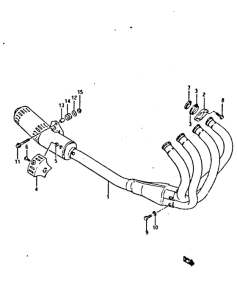 GSX-R400 Muffler comp