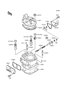 KX125 Цилиндр и головка цилиндров