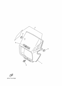 TW200E Обтекатель 1