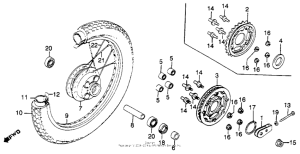 CM250 Переднее колесо