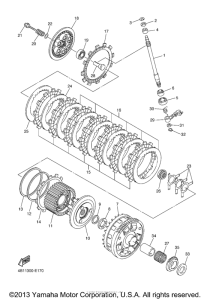 YZF-R1S Сцепление