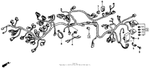 ST1100 (ABS/ TCS) Wire harness 1100a