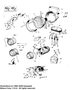A1 Headlight / taillight / meters  1