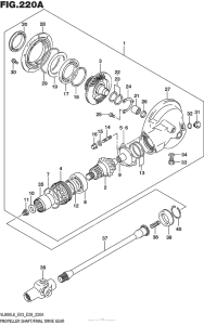 VL800T Propeller Shaft / final Drive Gear