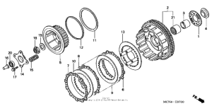 CB750 Сцепление